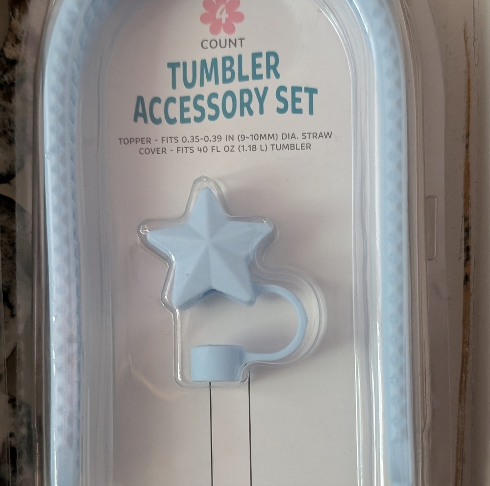 Tumbler‎ Accessory Set in Mint Or Light Blue - Picture 2 of 5